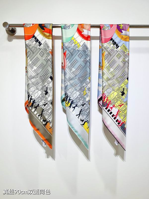 Hermes silk Scarf 90X90cm E042807